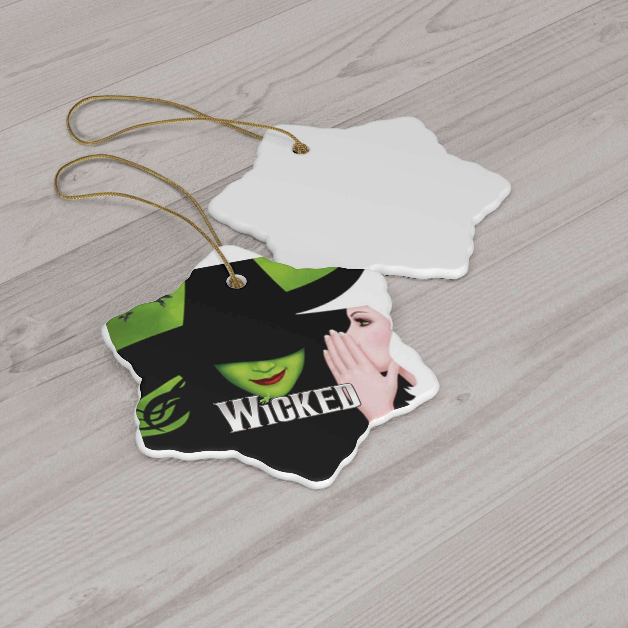 Wicked- Ceramic Ornament, 4 Shapes - Creations by Chris and Carlos